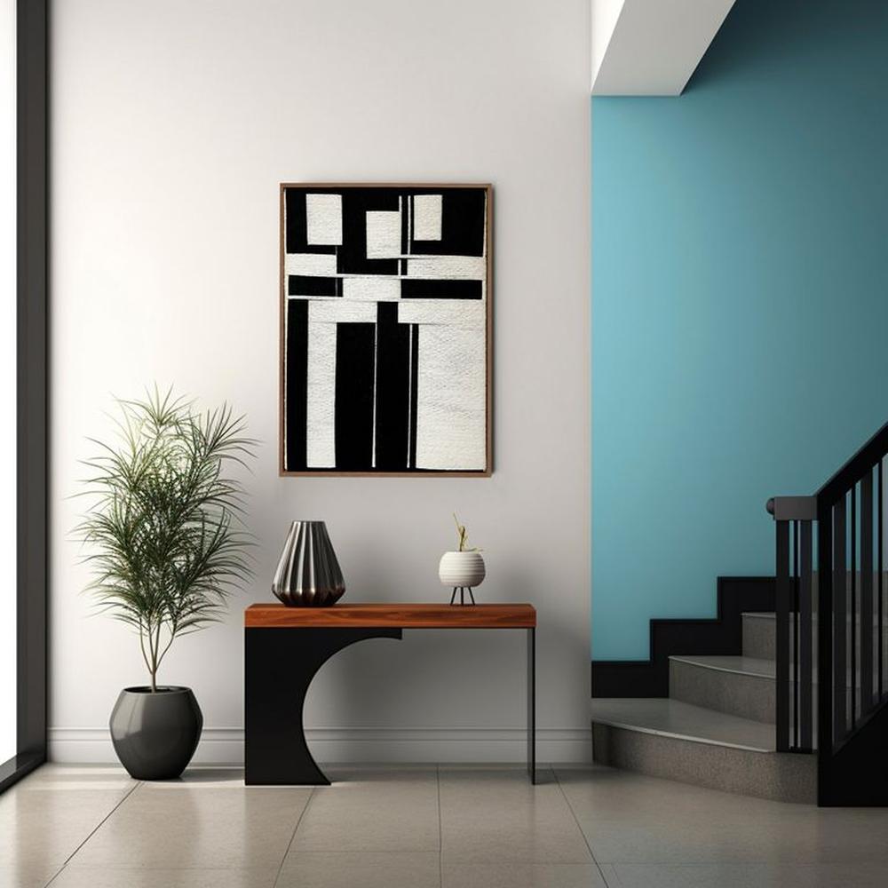 Cuadro Onix invertido - lienzo trenzado con hilos de algodón