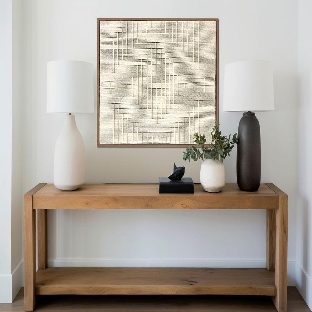 Cuadro Diamont garlic lienzo trenzado con hilos de algodón