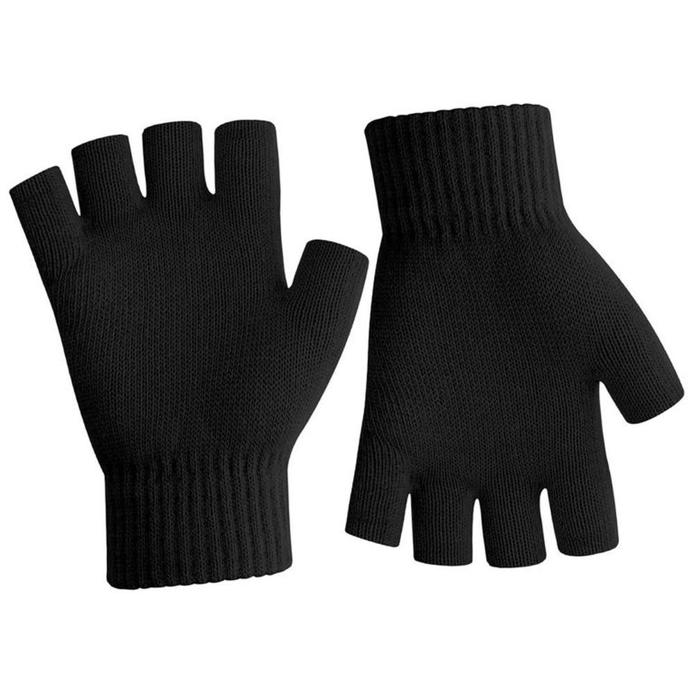 PACK 2 MITONES GUANTES SIN DEDO DE NIÑOS NEGROS