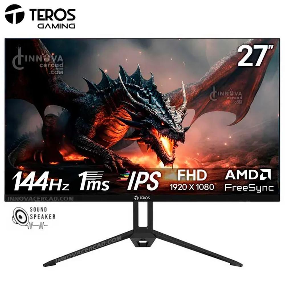 Monitor TEROS TE-2714S, 27"" FHD IPS, 144Hz, 1 ms, HDMI, DP, Speakers