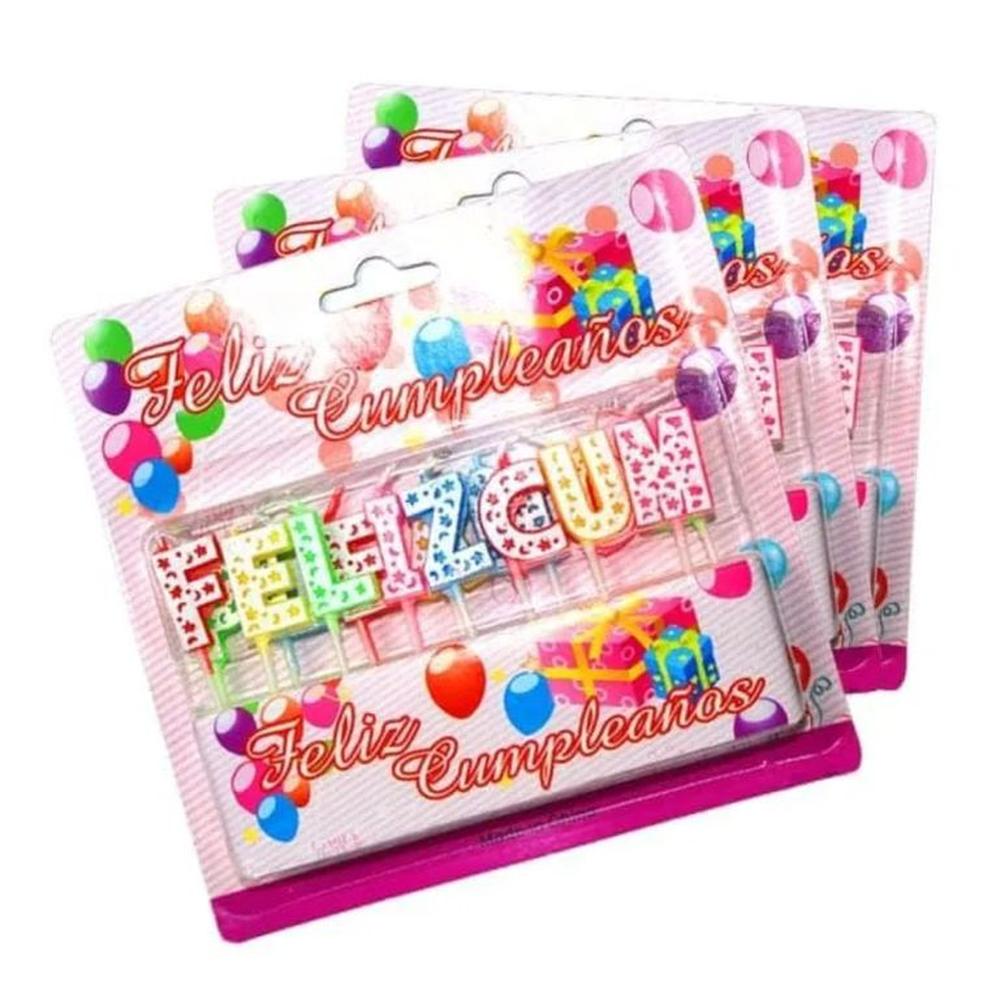 Vela frase feliz cumpleaños