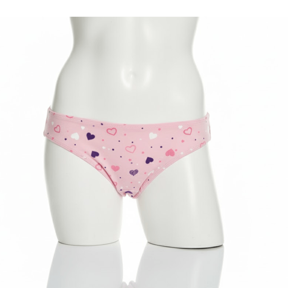 Bikini Corazon Algodón - 6 unidades