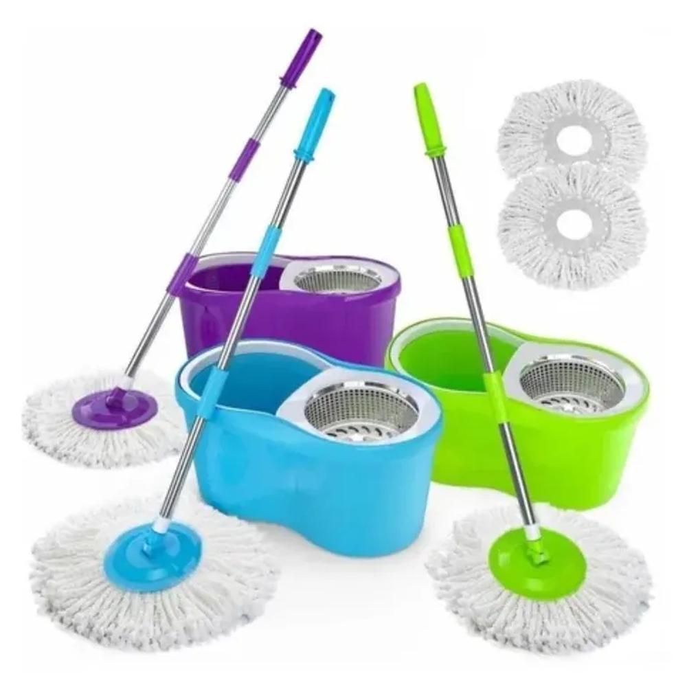 Balde con trapeador giratorio