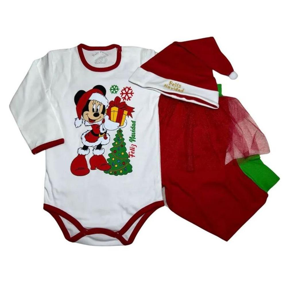 VESTIDO  PARA BEBÉ NIÑA NAVIDAD