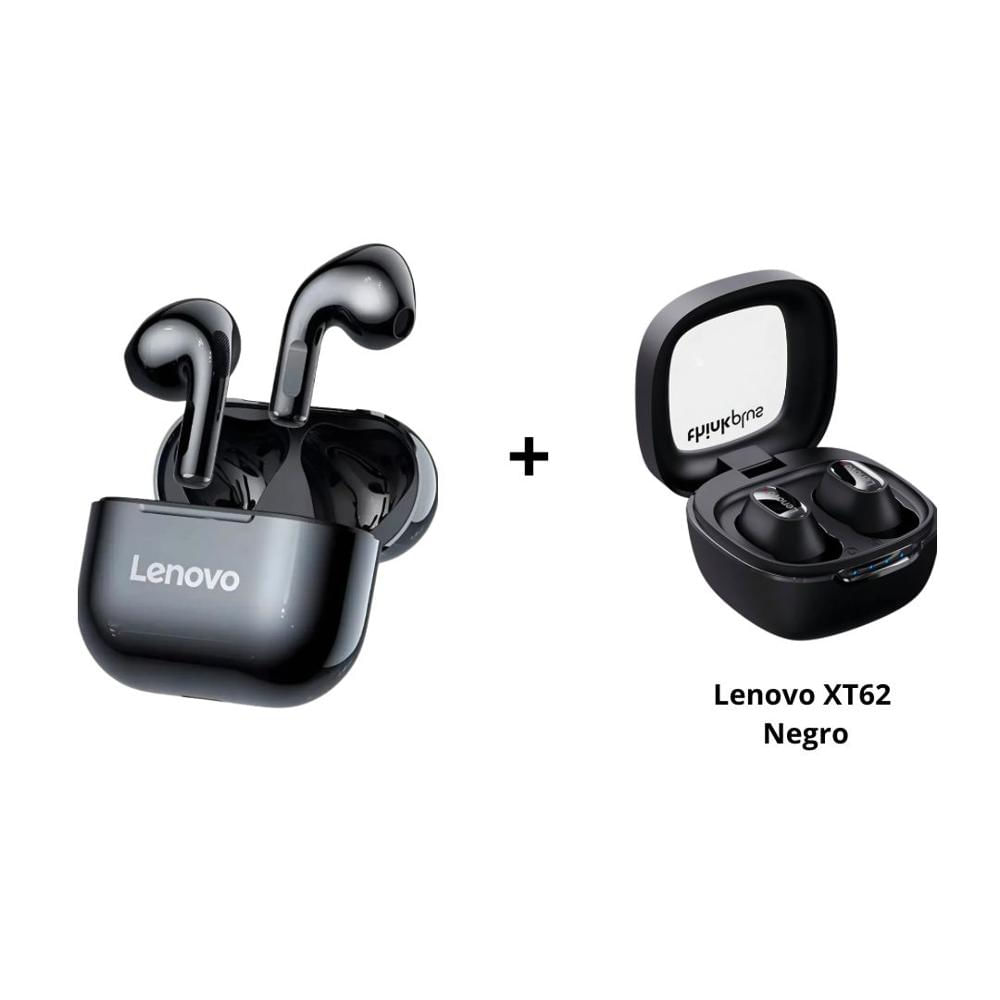 Audiculares LENOVO XT62 NEGRO + LENOVO LP40 NEGRO