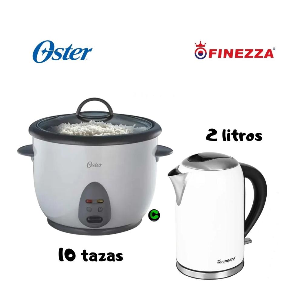 Combo Hervidor Finezza FZ-630H y Olla Arrocera Oster 10 Tazas