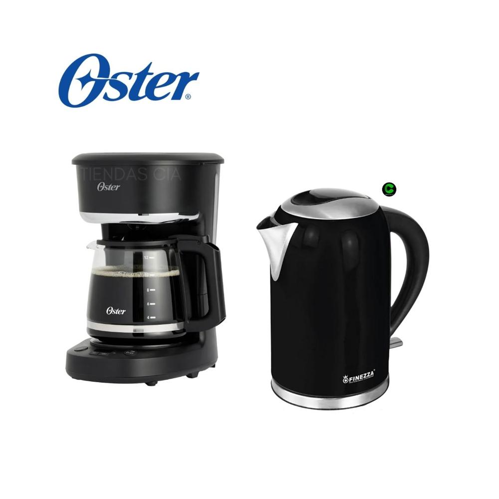 Combo Cafetera Oster BVSTDCP121B y Hervidor Finezza 2 Litros