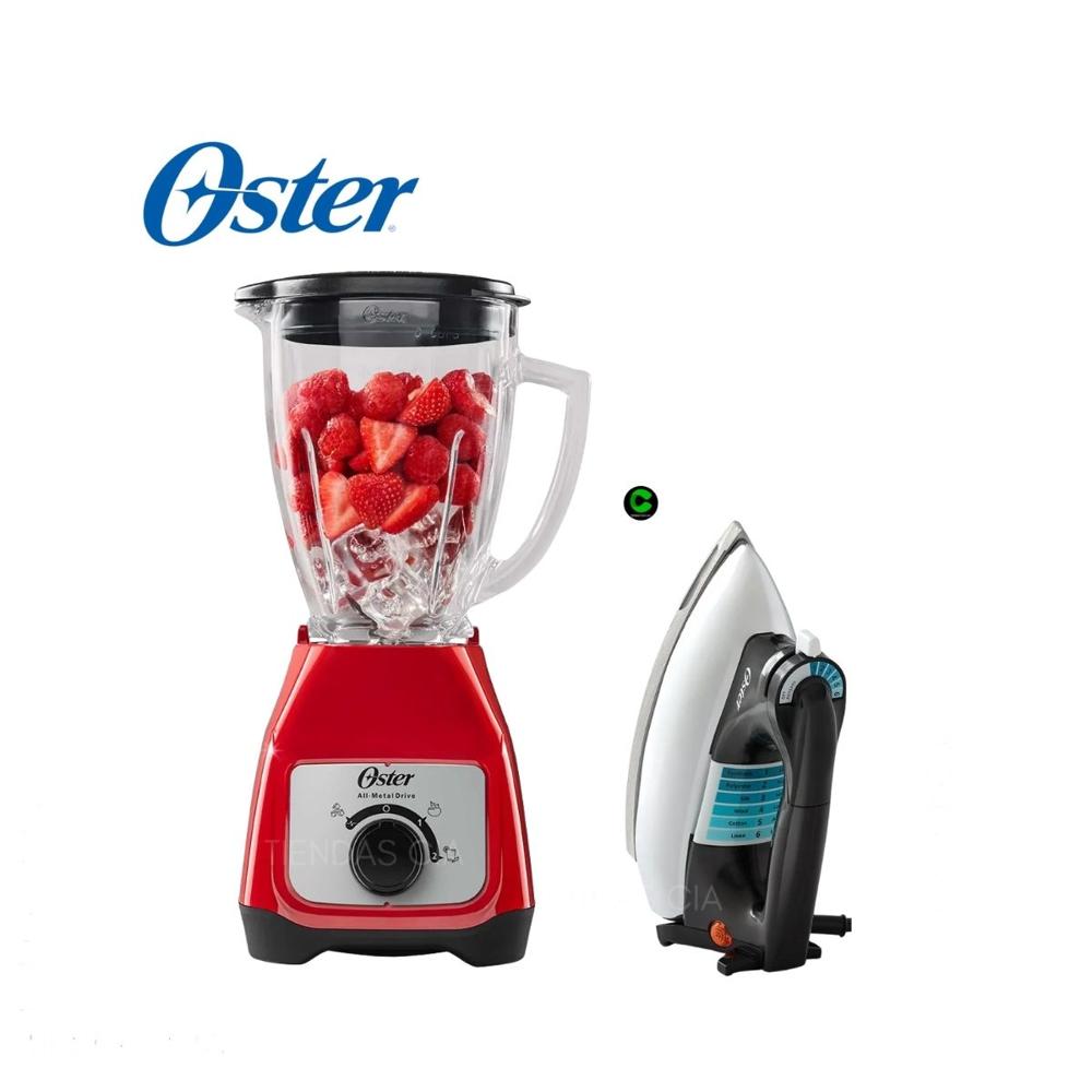 Duo Licuadora Oster-BLSTKAGRRD 1.5 Litros y Plancha Clásica