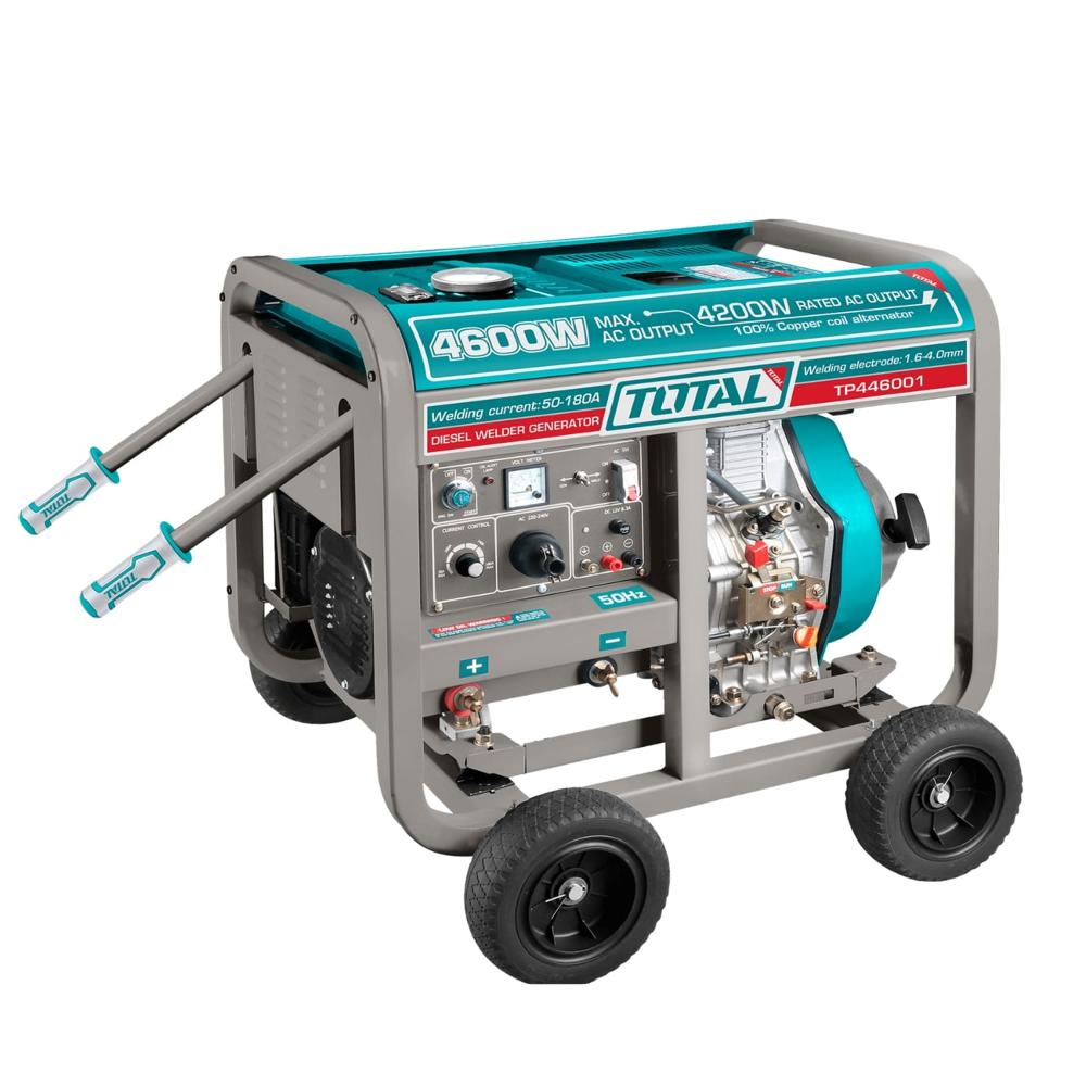 Generador 4600W + Soldadora 180AMP DIESEL Total TP446001-5