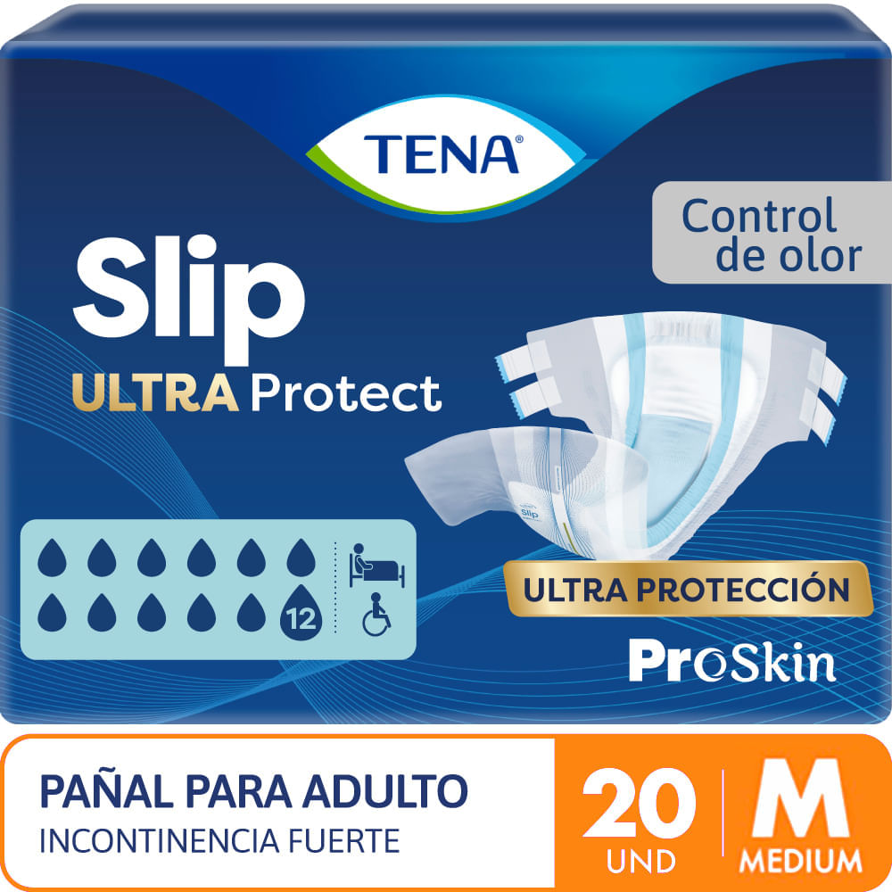 Pañal para Adulto TENA Slip Ultra Talla M Paquete 20un Pañal para Adulto TENA Slip Ultra Talla M Paquete 20un