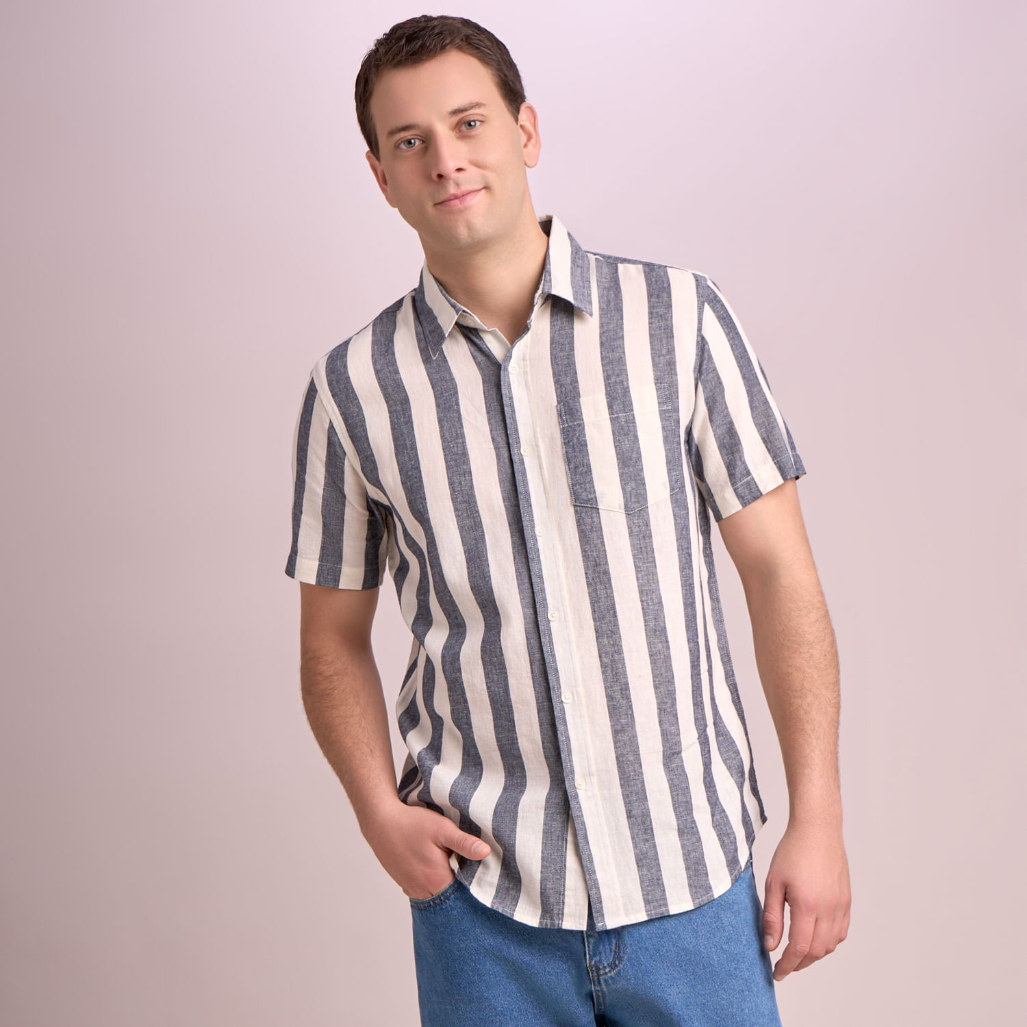 Camisa Hombre Amc Lino Line