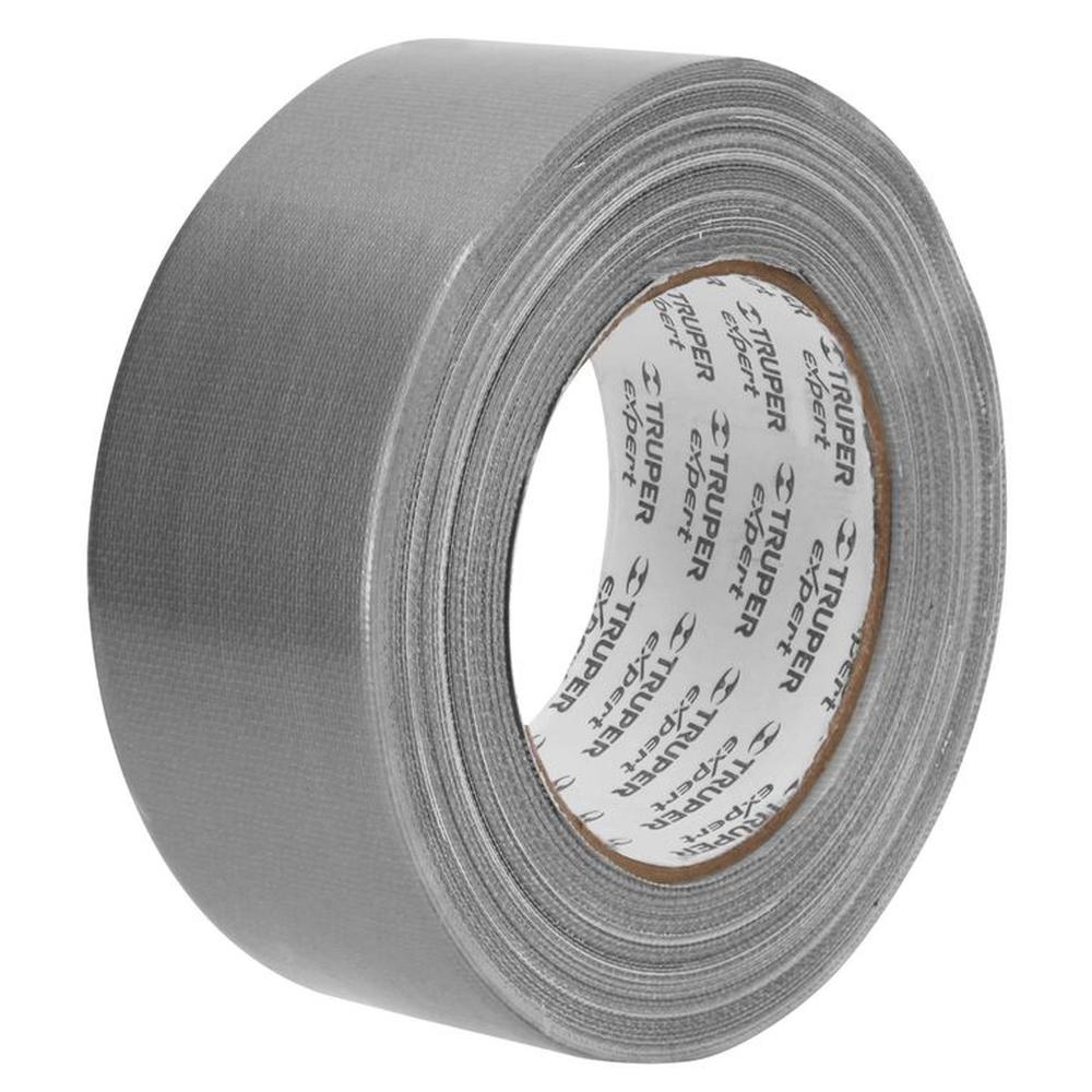 Cinta Duct Tape 2 x 30m sella ductos Plateado TRUPER EXPERT Gris