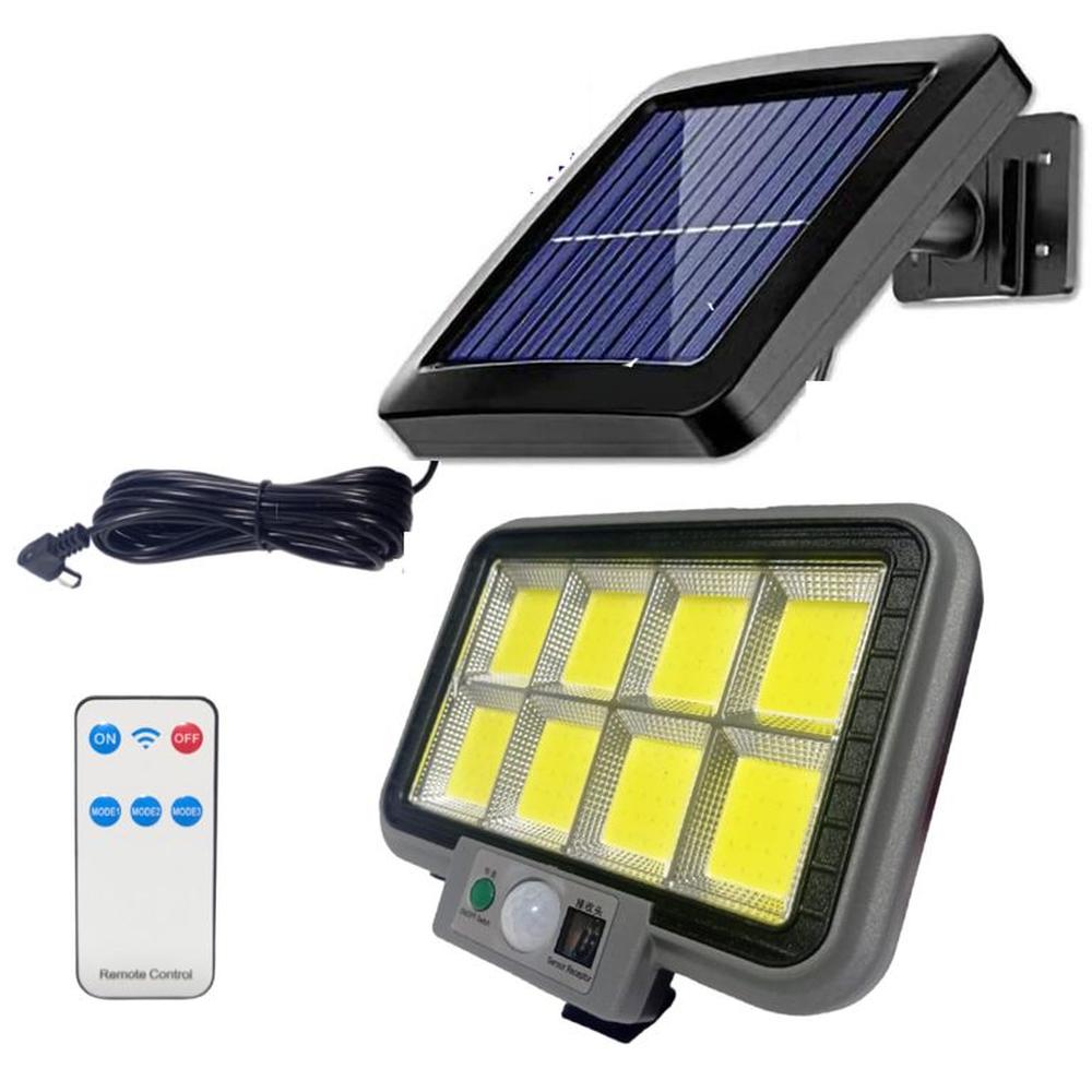 Lampara con Panel Solar para Exteriores Sensor de Movimiento