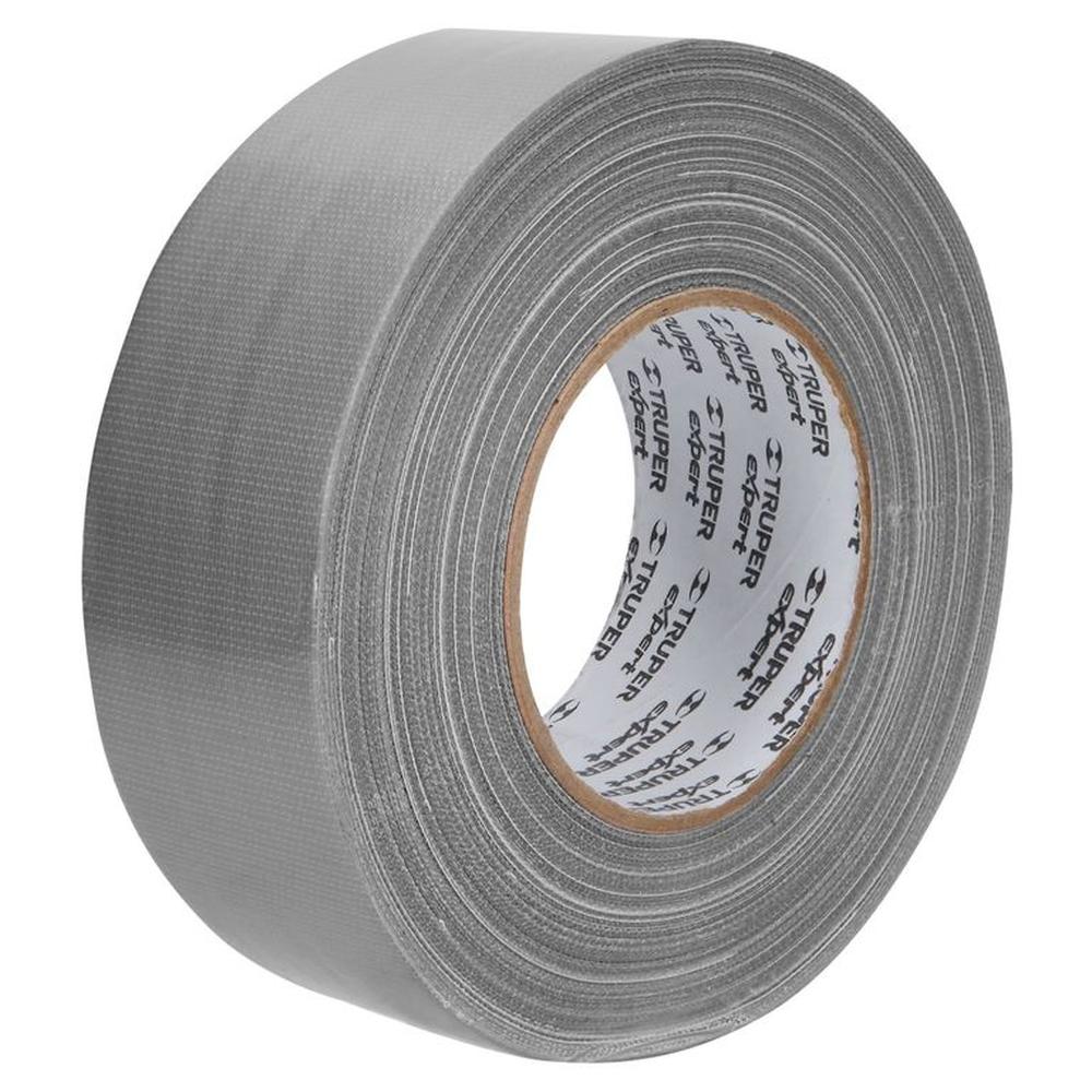 Cinta Duct Tape 2 x 50m sella ductos Plateado TRUPER EXPERT Gris
