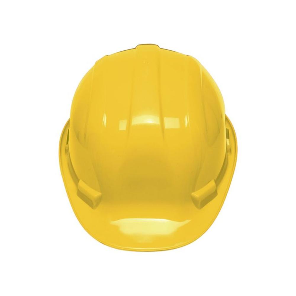 Casco amarillo para operarios con ajuste de intervalos Amarillo