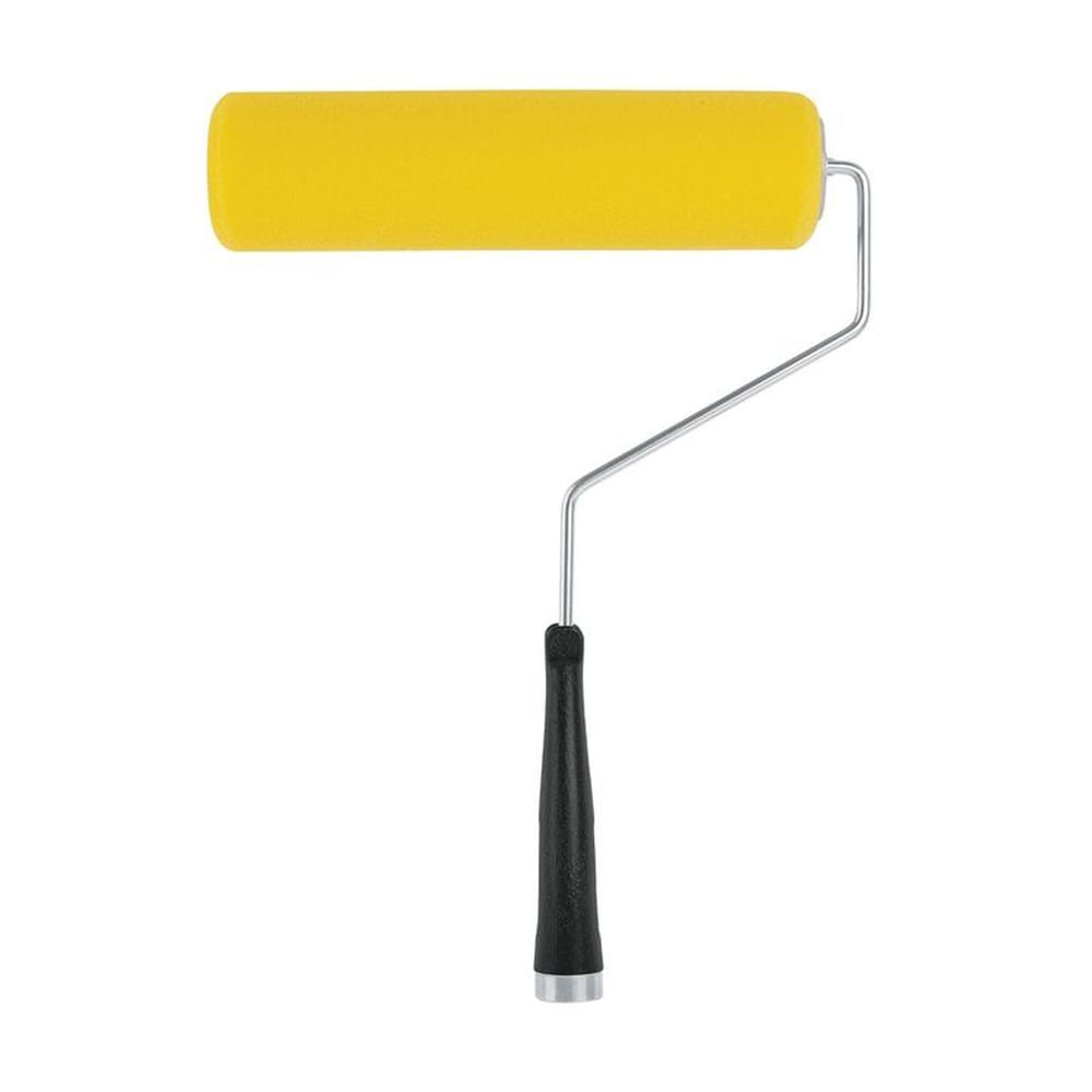 Rodillo para pintar 9 x 38 de esponja superficies lisas truper Amarillo