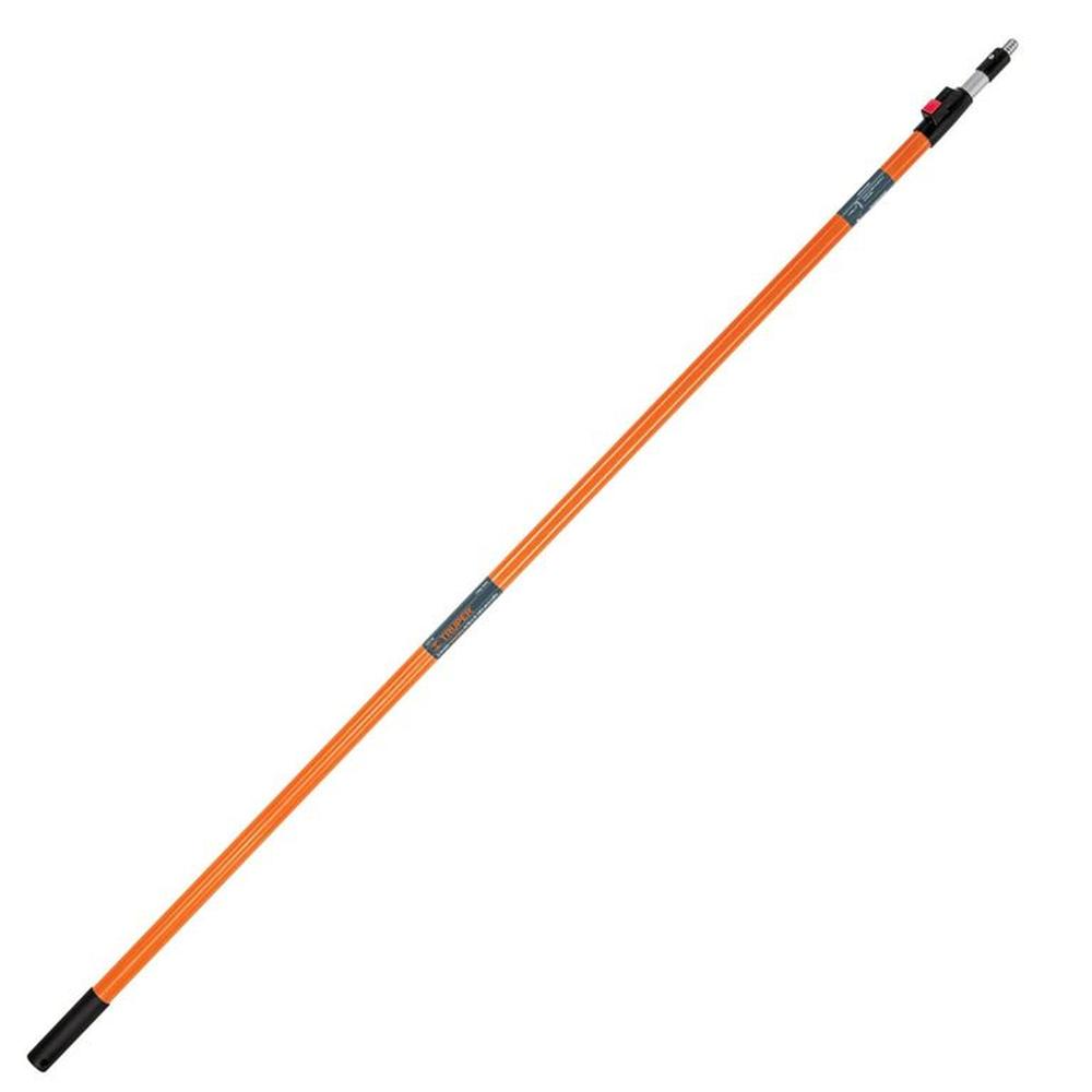 Extensión para pintar, 3.6 m, TELESCOPICA para rodillo Truper Naranja