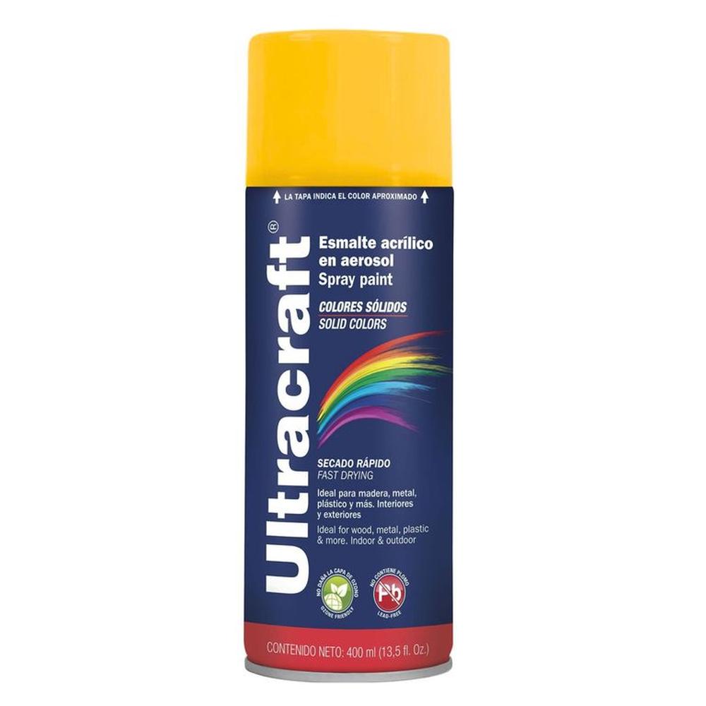 Pintura spray color amarillo CAT ULTRACRAF TRUPER Plateado
