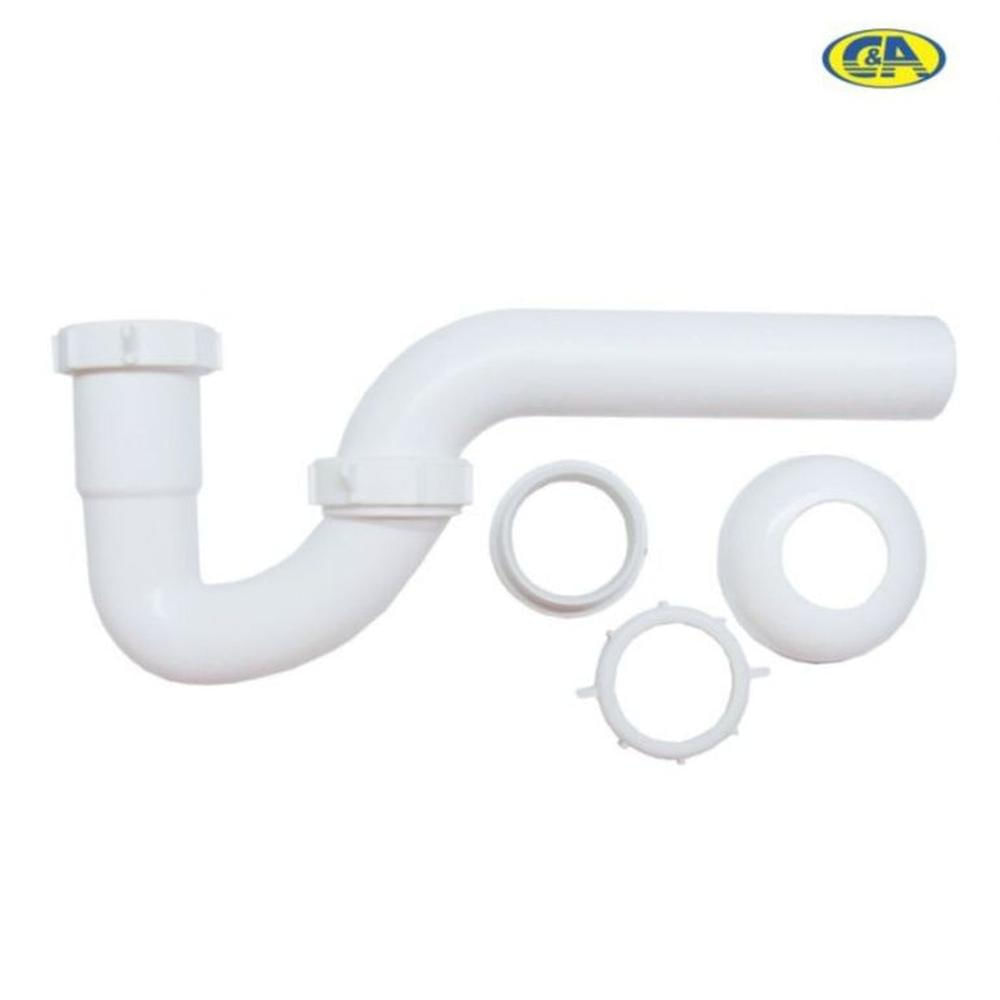 TRAMPA TIPO "P" PVC 1 1/2" P/COCINA C&A Blanco