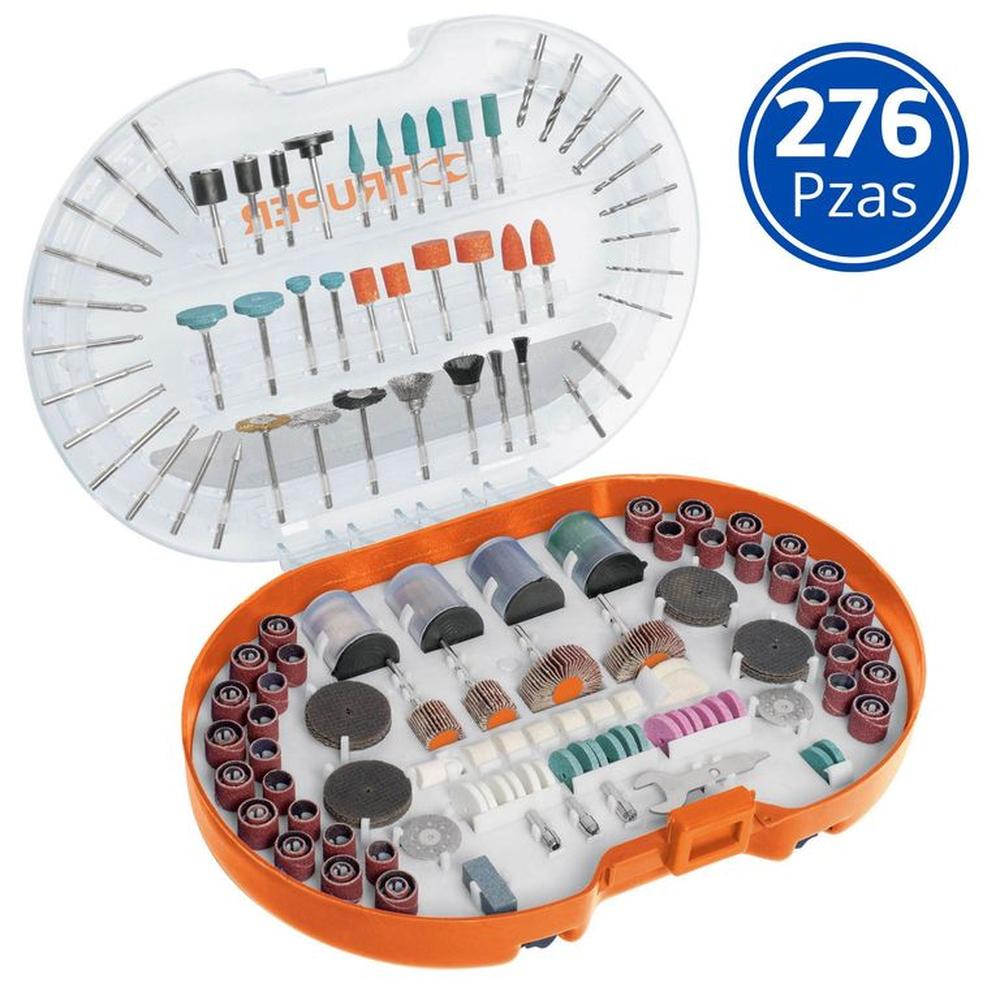 Accesorios herramienta multipropósito rotativa 276 Piezas Naranja