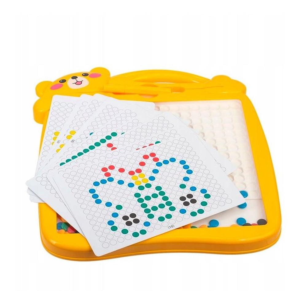 Tablero de Dibujo con Puntero Magnético Marco amarillo