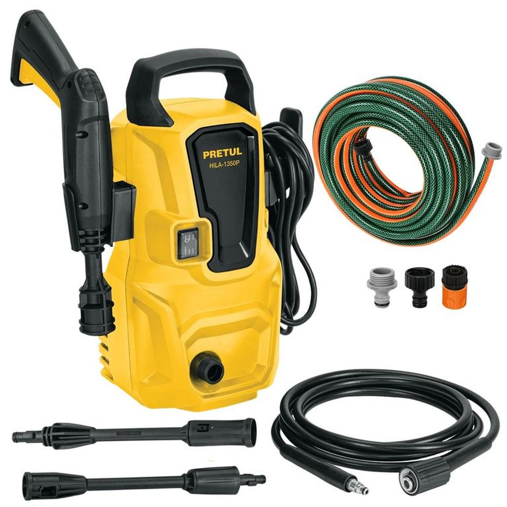 Combo Hidrolavadora 1350 PSI, manguera de 10m Lanzas turbo