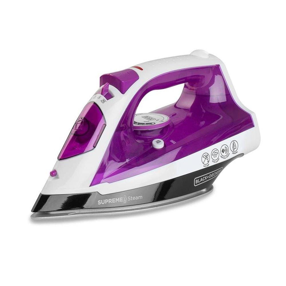 Plancha Supreme Steam BLACK  DECKER IR23960 Morado