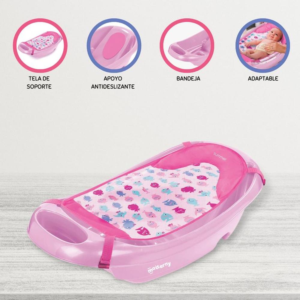 Bañera para Bebé SUMMER «SPLISH SPLASH» Pink