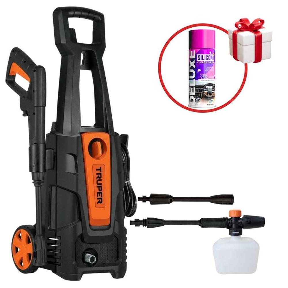 Hidrolavadora eléctrica Truper 1800PSI silicona renovador de tablero