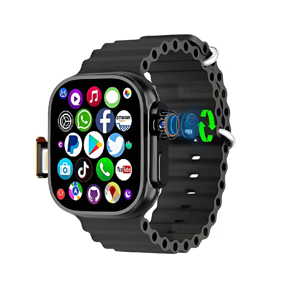 Smartwatch DW100 Pro Plus 128GB 8GB RAM Chip Play Store Amoled Negro