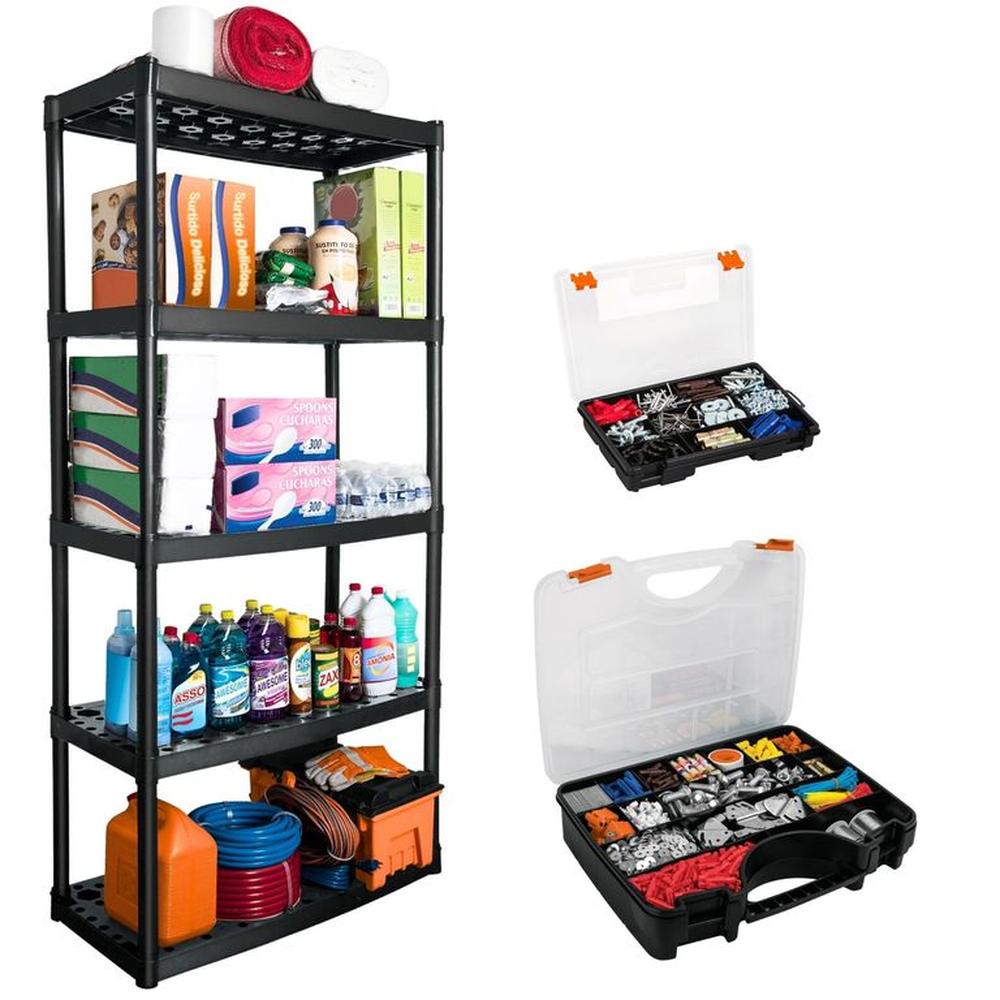 kit organizador de herramientas + estante Truper