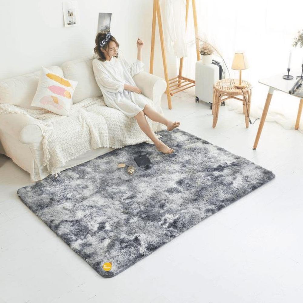 ALFOMBRA PIEL DE OSO GRAY 200x240cm para SALA DORMITORIO