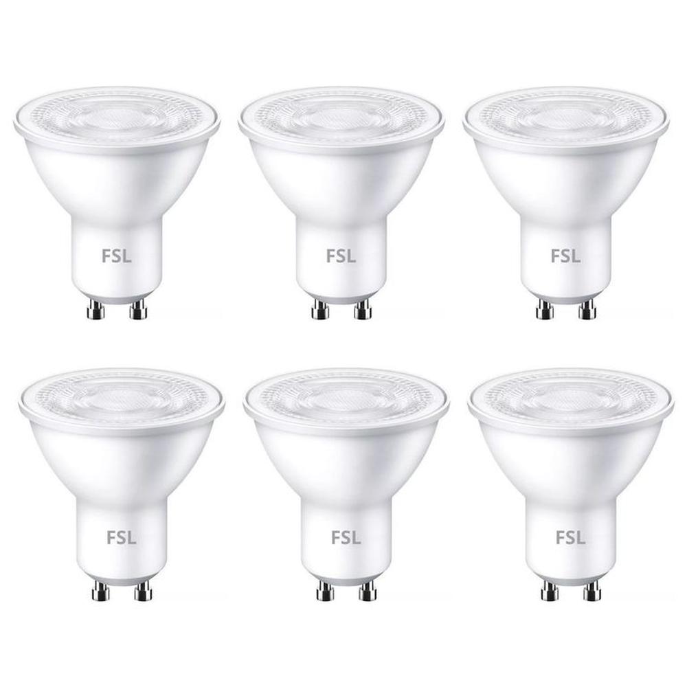 DICROICO LED LAMPARA 5W FSL PACK 6 UNIDADES
