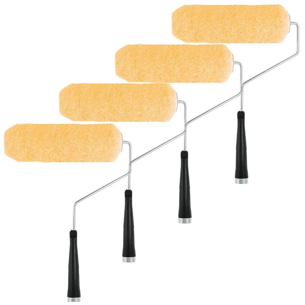 Rodillo para pintar 9" x 3/4 superficies rugosas PACK 4 UNIDADES Amarillo