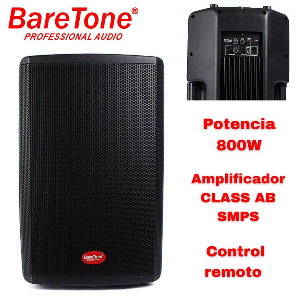Parlante Activo Baretone MAX 15H Woofer Robusto de 15 pulgadas 800W Conexiones XLR