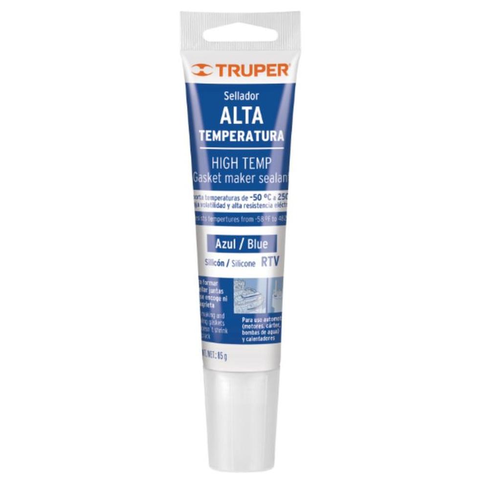 silicona azul para altas temperaturas, 85 g Truper Azul