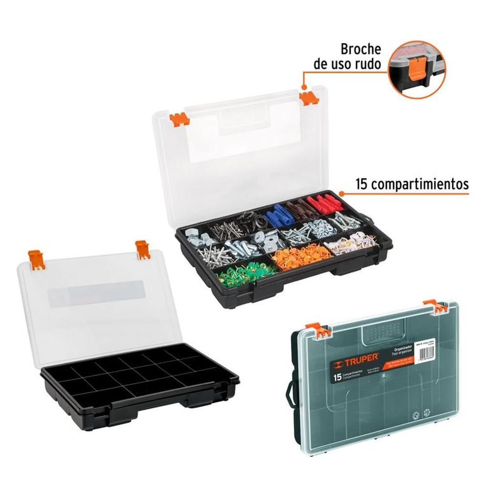 kit Organizador de 64 gavetas + 11 y 15 compartimentos