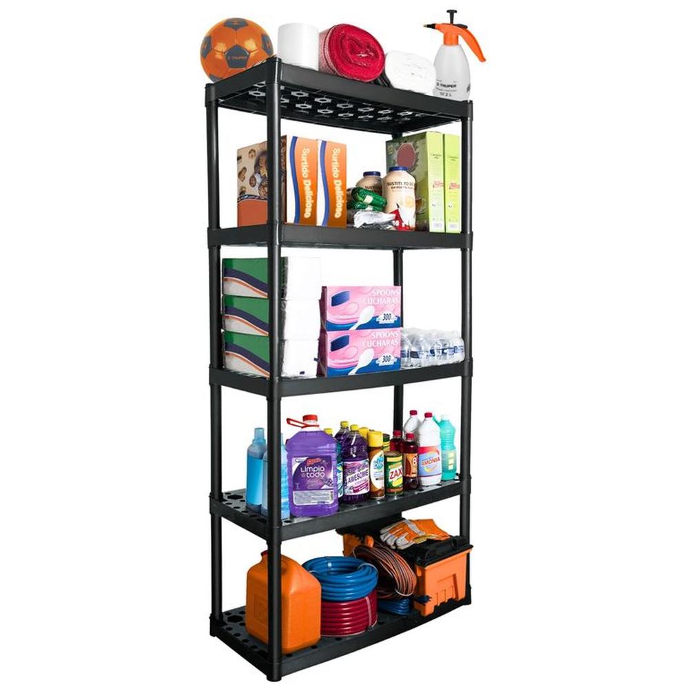Estante de plástico organizador de herramientas 5 repisas