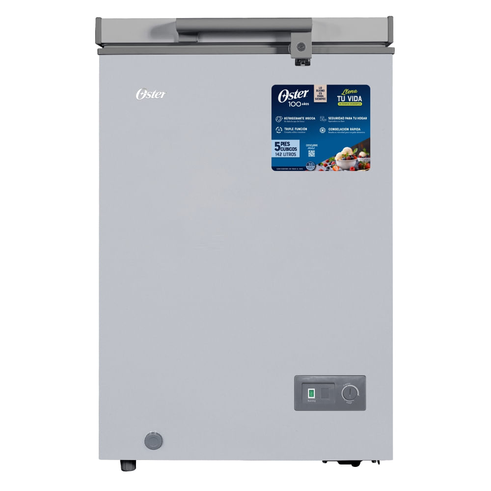 Congeladora Oster 145L OS-PCF5001S Plata