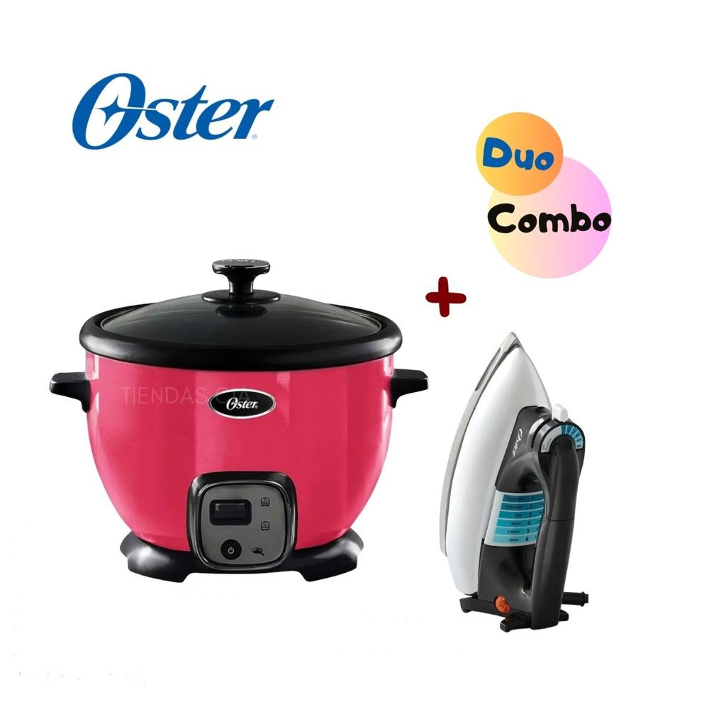 Pack Oster Olla Arrocera CKSTRC8029M 1.8 L y Plancha Clásica