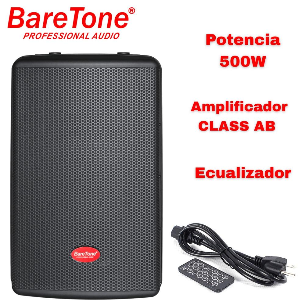 Parlante Activo Baretone MAX 12HD Woofer de 12 pulgadas 500 Watts Sensibilidad 98 dB