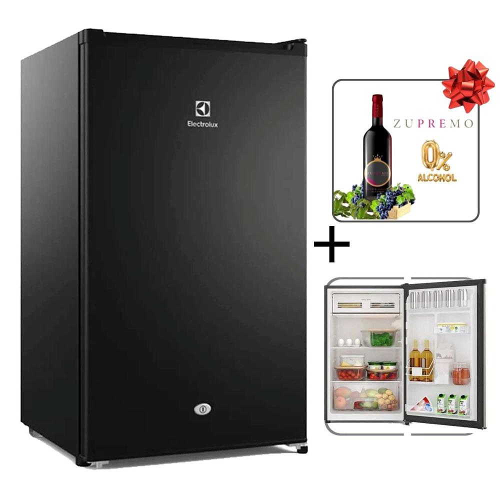 Combo Frigobar Electrolux Premium Black ERD090G2HWB + Zumo integral de uva Borgoña Zupremo 750 ml