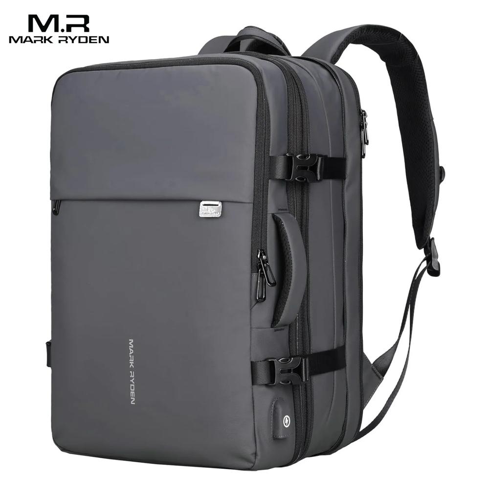 Mochila Viajera Mark Ryden Modelo Travel Expandible MR8057 Gris