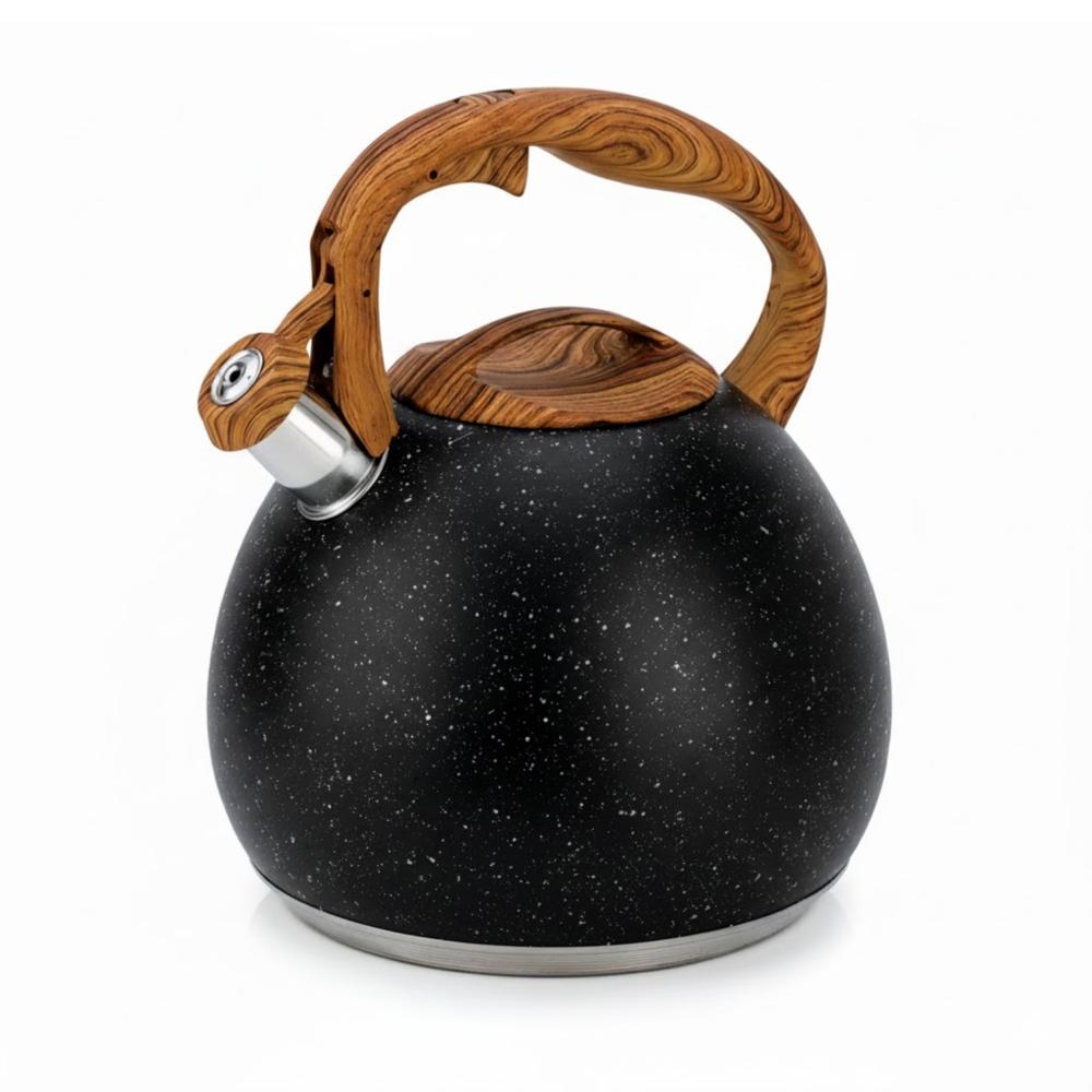 Tetera Inoxidable Acabado Granito Alta Calidad 5 Litros Negro