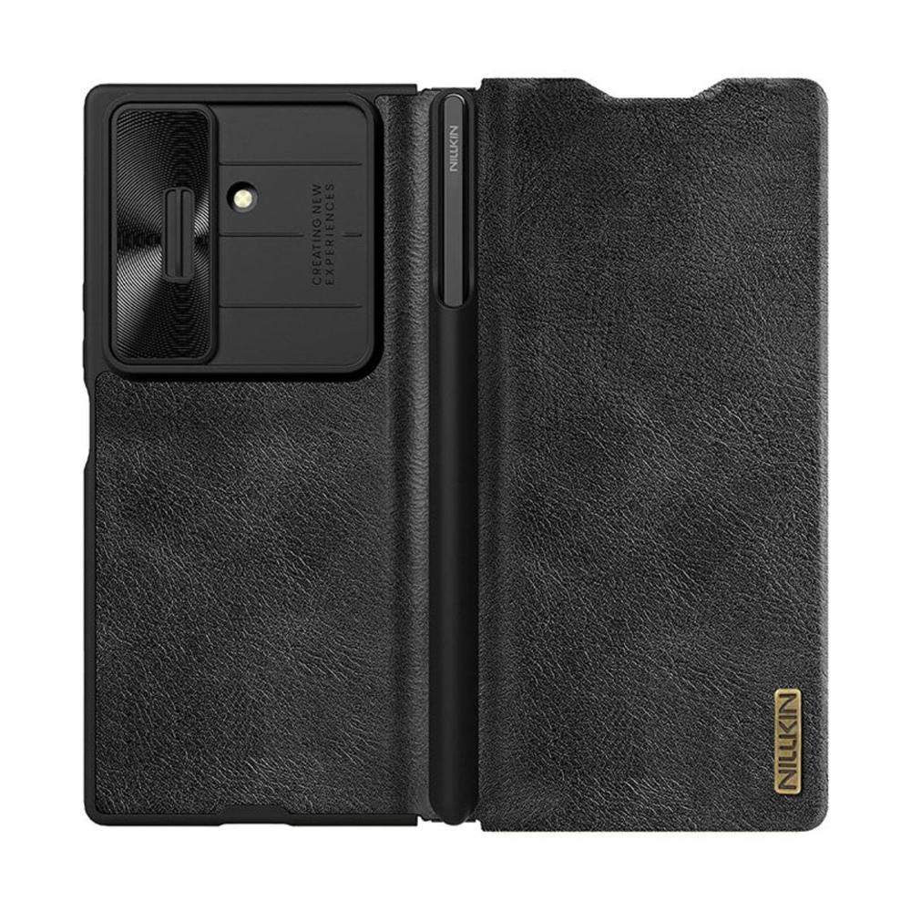 Case Nillkin Qin Pro Leather Fold para ZFold 7 Negro