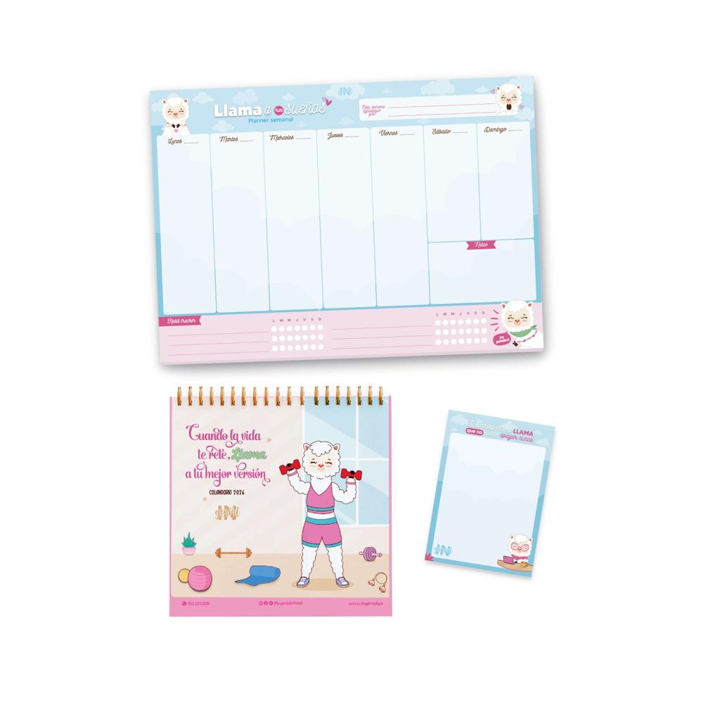Pack Ingenial Llami Organizador mensual
