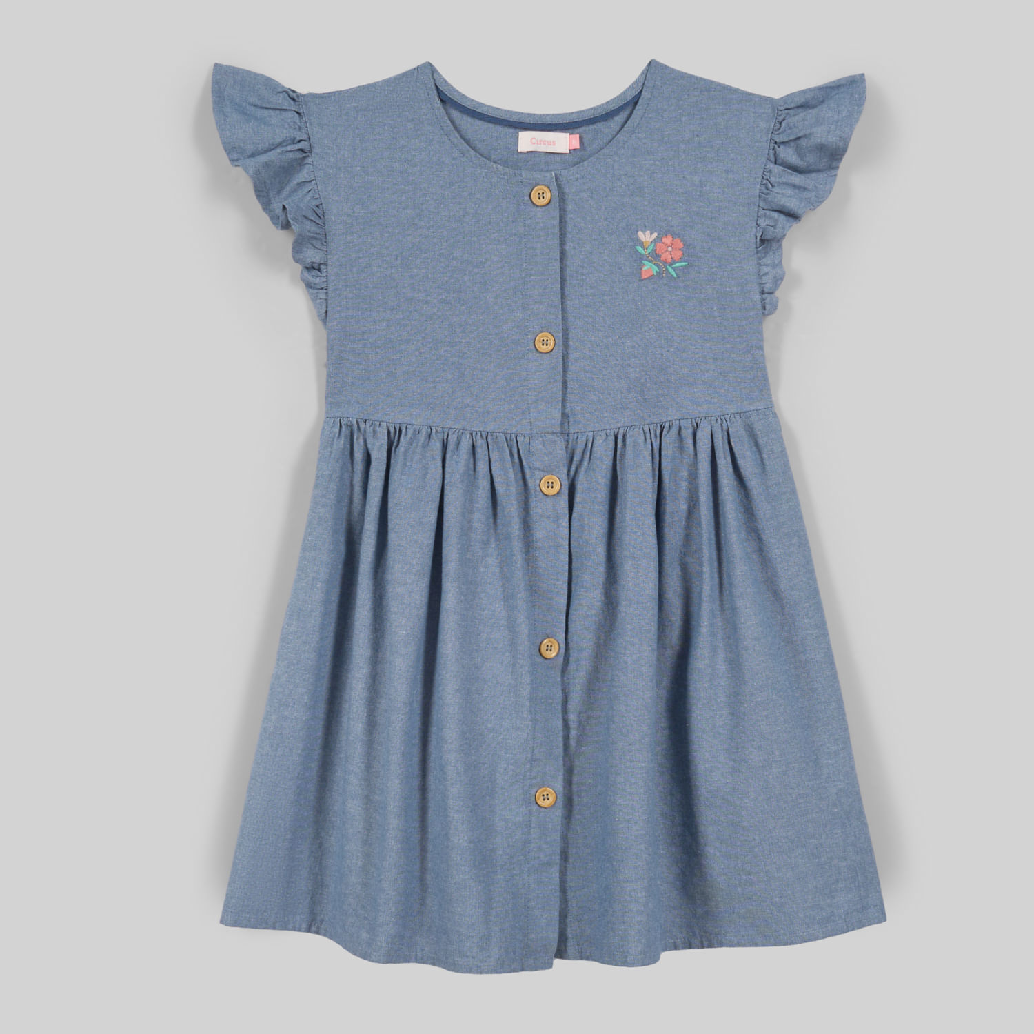 Vestido Para Niña Circus Chamb