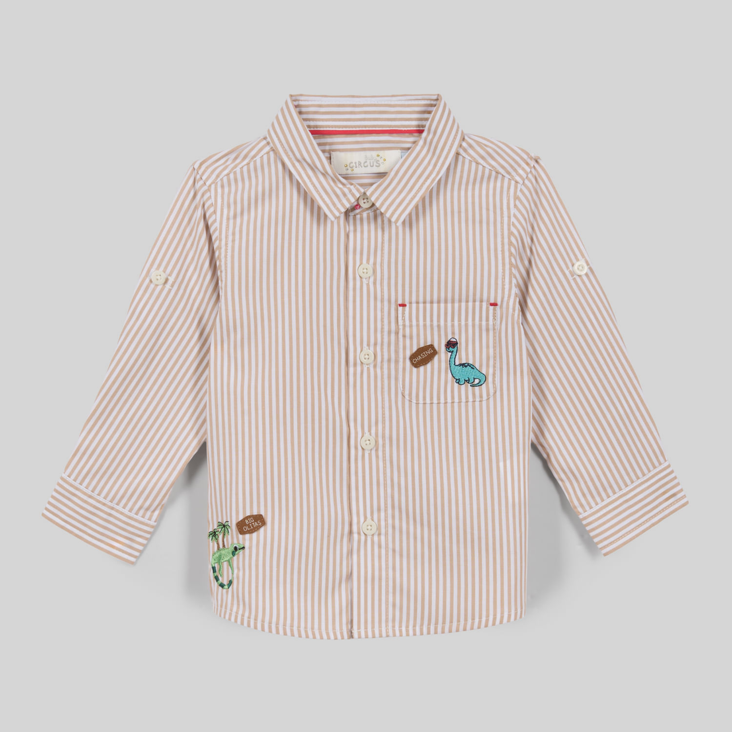 Camisa Para Bebe Niño Baby Circus Roll Up