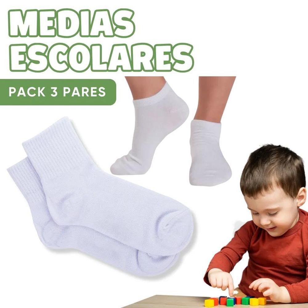 Pack De 3 Medias Para Niños