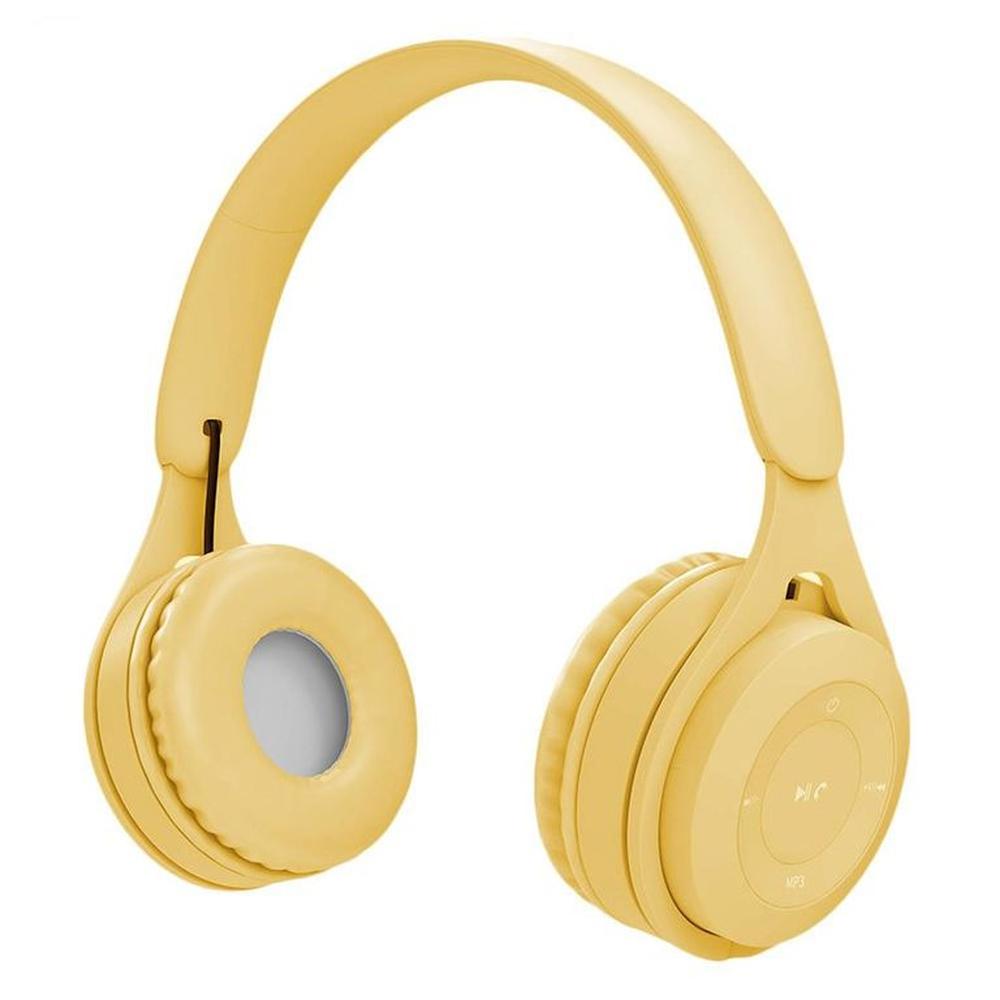 Audifonos Wireless Bluetooth Headphones Y08 Amarillo